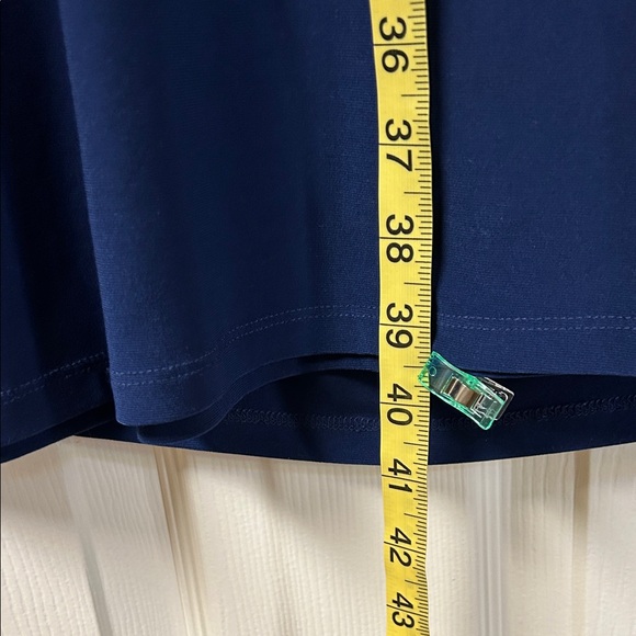 Lauren Ralph Lauren Navy Blue Faux Wrap Women's Dress Size 8 - Picture 5 of 8